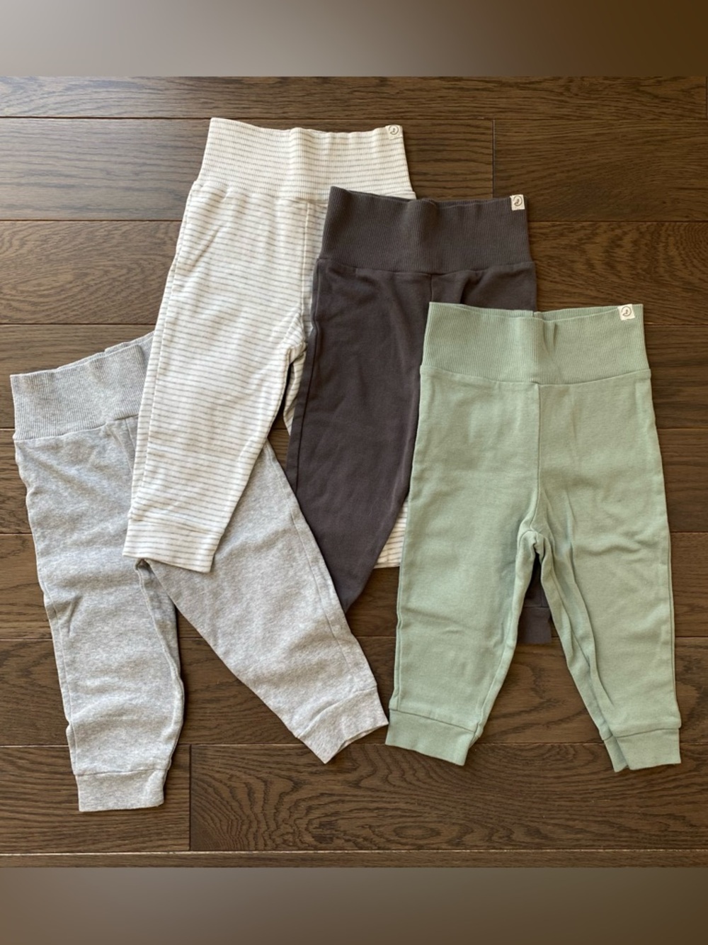 Little Planet Baby Organic Cotton Grow-With-Me Joggers - Bundle of 4